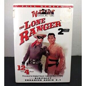 The Lone Ranger DVD 12 Episodes 2-Disc Set 2004 NEW Sealed Classic Western TV